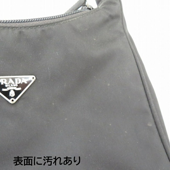 Prada Triangle Logo Tessuto Handbag Black - Picture 7 of 12
